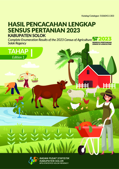 Hasil Pencacahan Lengkap Sensus Pertanian 2023 - Tahap I Kabupaten Solok